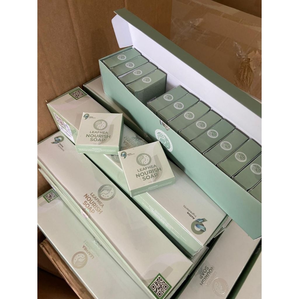 sabun leafhea 1box isi 16pcs nourish 100% original
