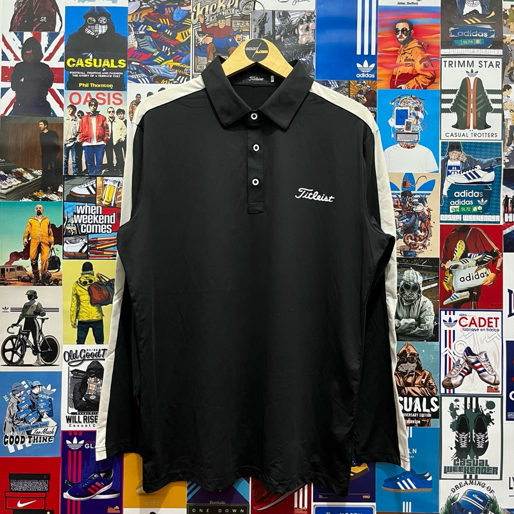 Long Sleeve / Polo Shirt / Rugby Shirt / Vintage / Second / FITLEIST