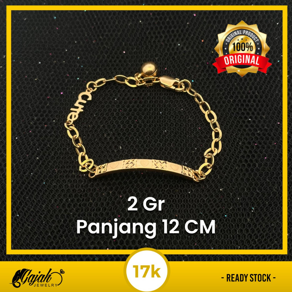 Gelang Anak Emas 17K 2 Gram Toko Emas Gajah Online Salatiga 7912
