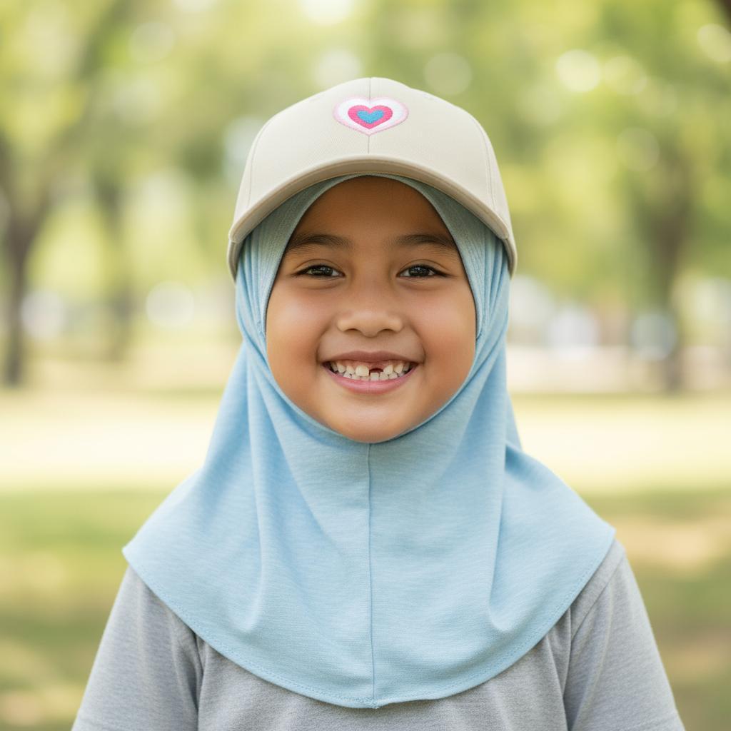Topi Baseball Anak Dan Dewasa LOVE Wanita Topi Pink Topi Korea Styele Wanita Bahan Katun