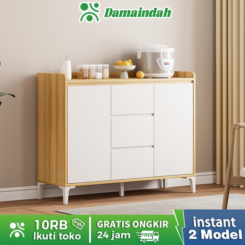 Damaindah Lemari Piring/Lemari Dapur/Lemari Piring Tertutup/Lemari Dapur kayu/Bufet Lemari penyimpan