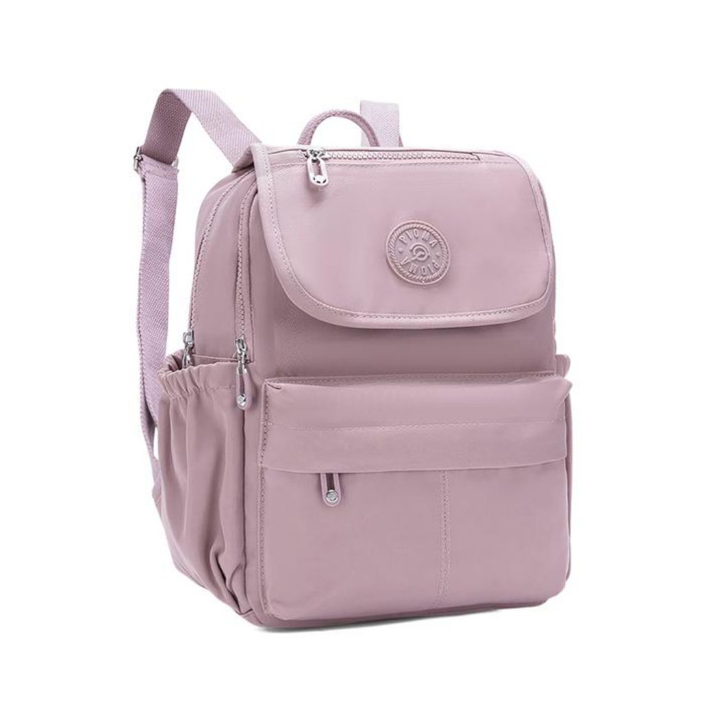 Tas Ransel Wanita Pioma Everley Backpack Nylon Waterproof Lapisan Furing