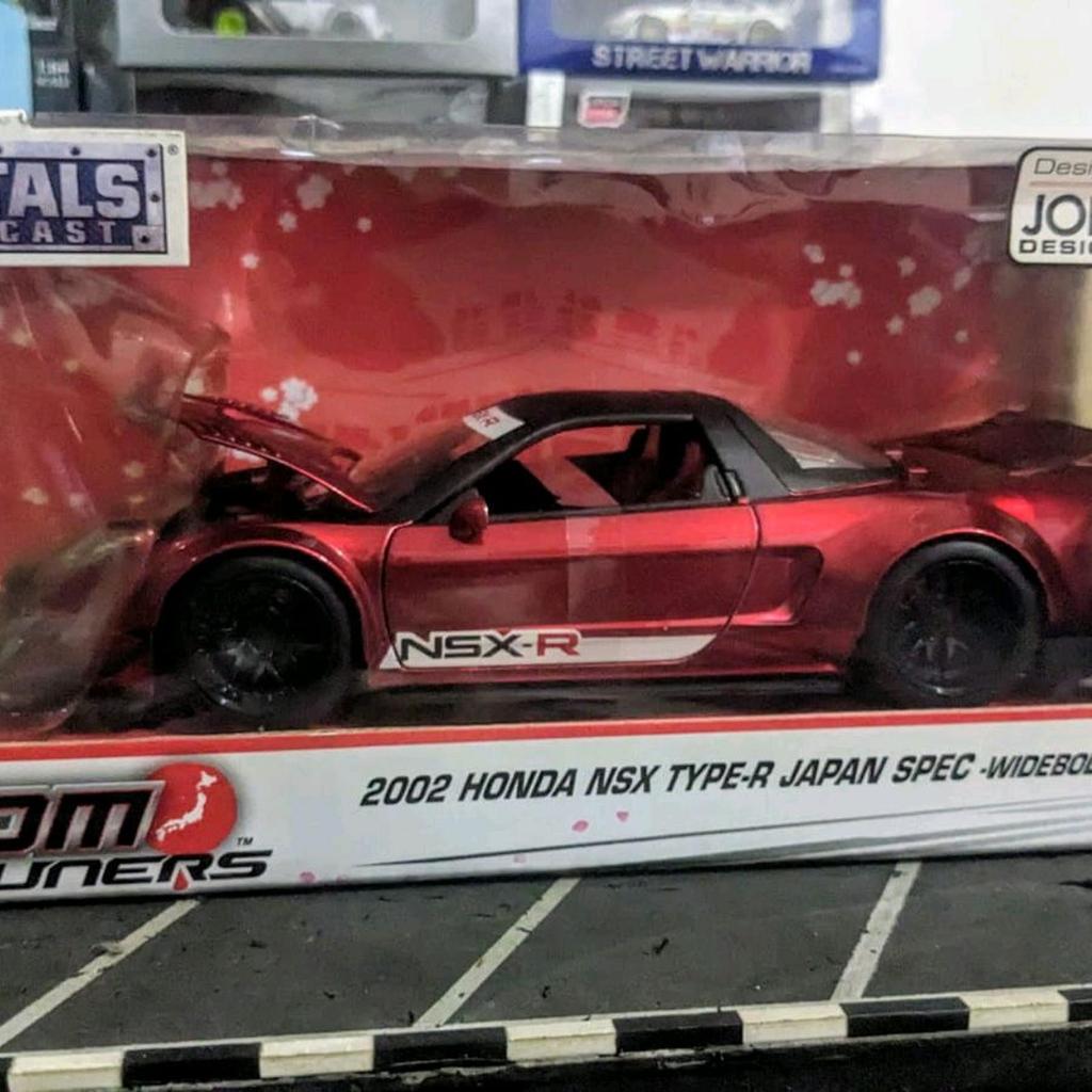 Diecast JadaToys Jada Toys JDM Tuners Honda NSX Type R Japan Spec Widebody 2002 Red Candy Segel