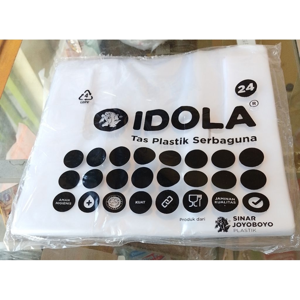 kantong plastik bening transparan ukuran 24