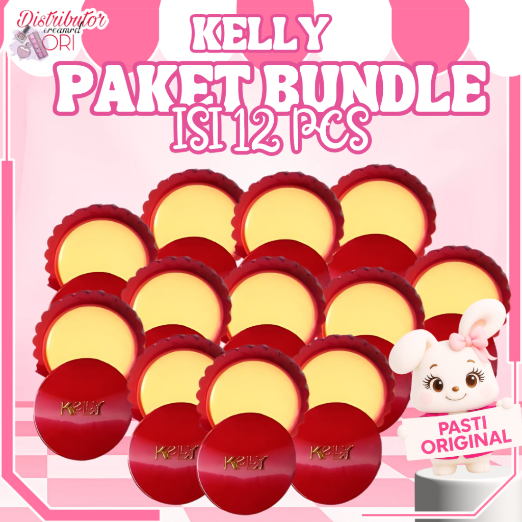 [ PAKET ISI 12 ] Kelly Pearl Cream Wajah 5g | Krim Wajah - Foundation | Distributor Cream Ori