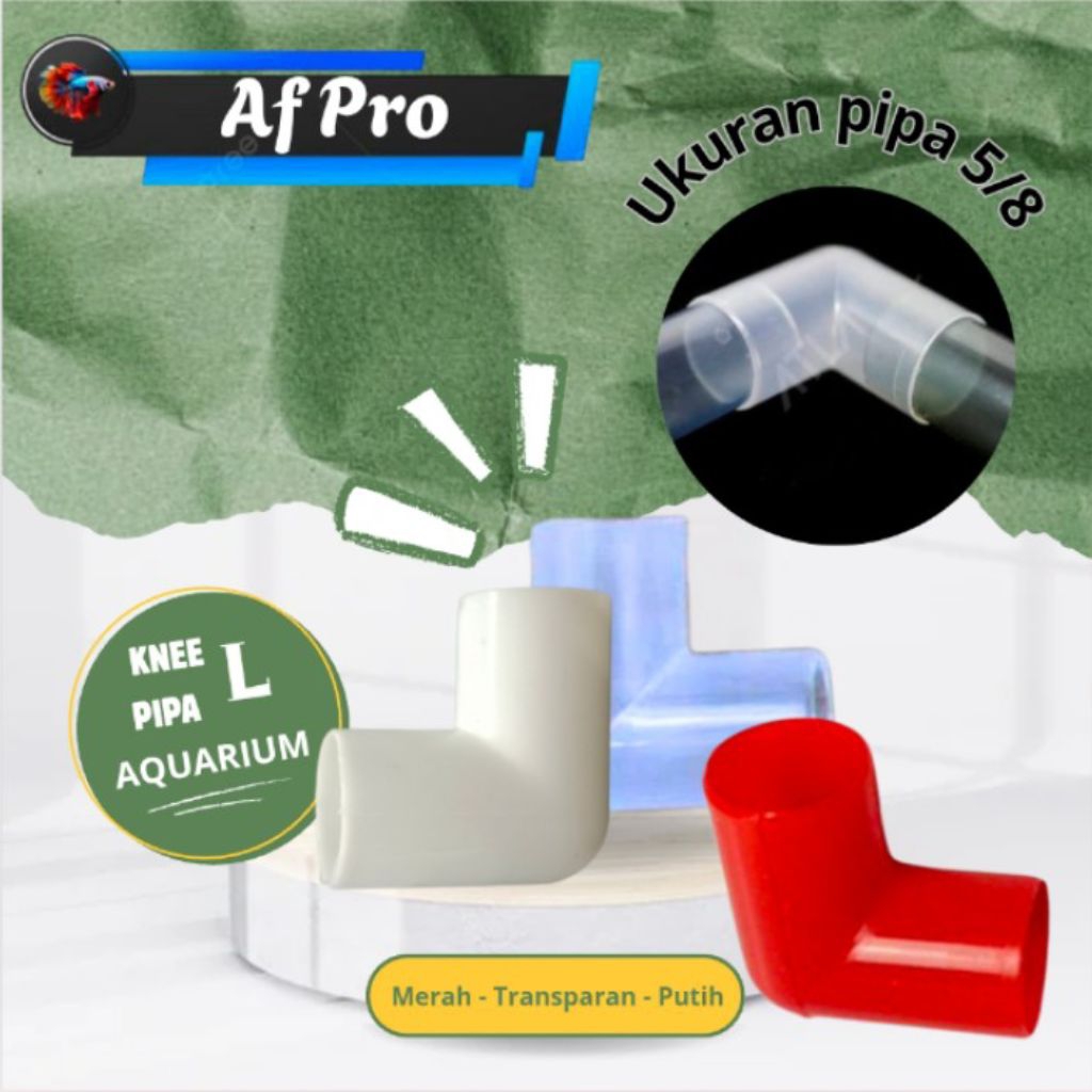 L pipa / sambungan knee pipa L aquarium