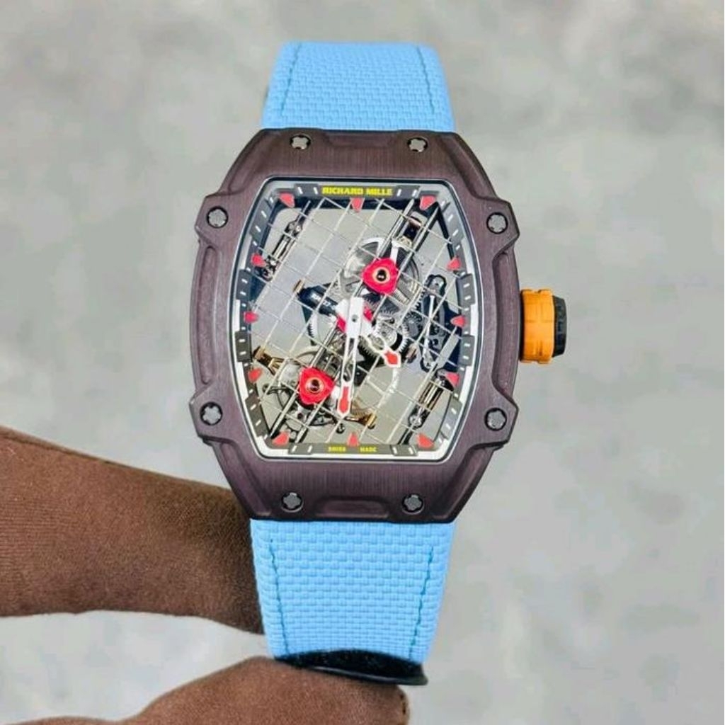 Jam Tangan Mewah Pria RM27-04 Rafael Nadal Swiss Carbon NTPT Super Clone