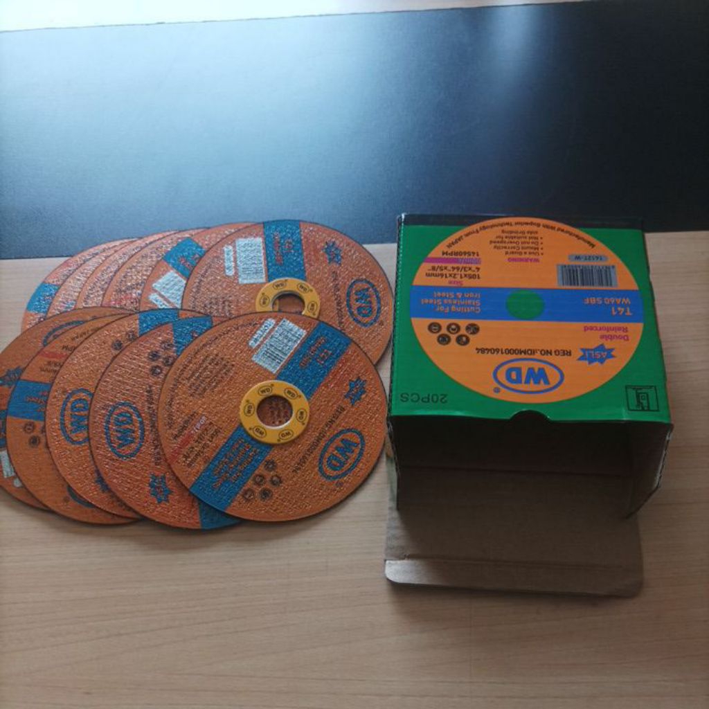 Mata Gerinda Potong WD 4 Inch | Batu Gerinda Potong WD 4 Inch | Batu Gerinda Potong Besi WD 4 Inch