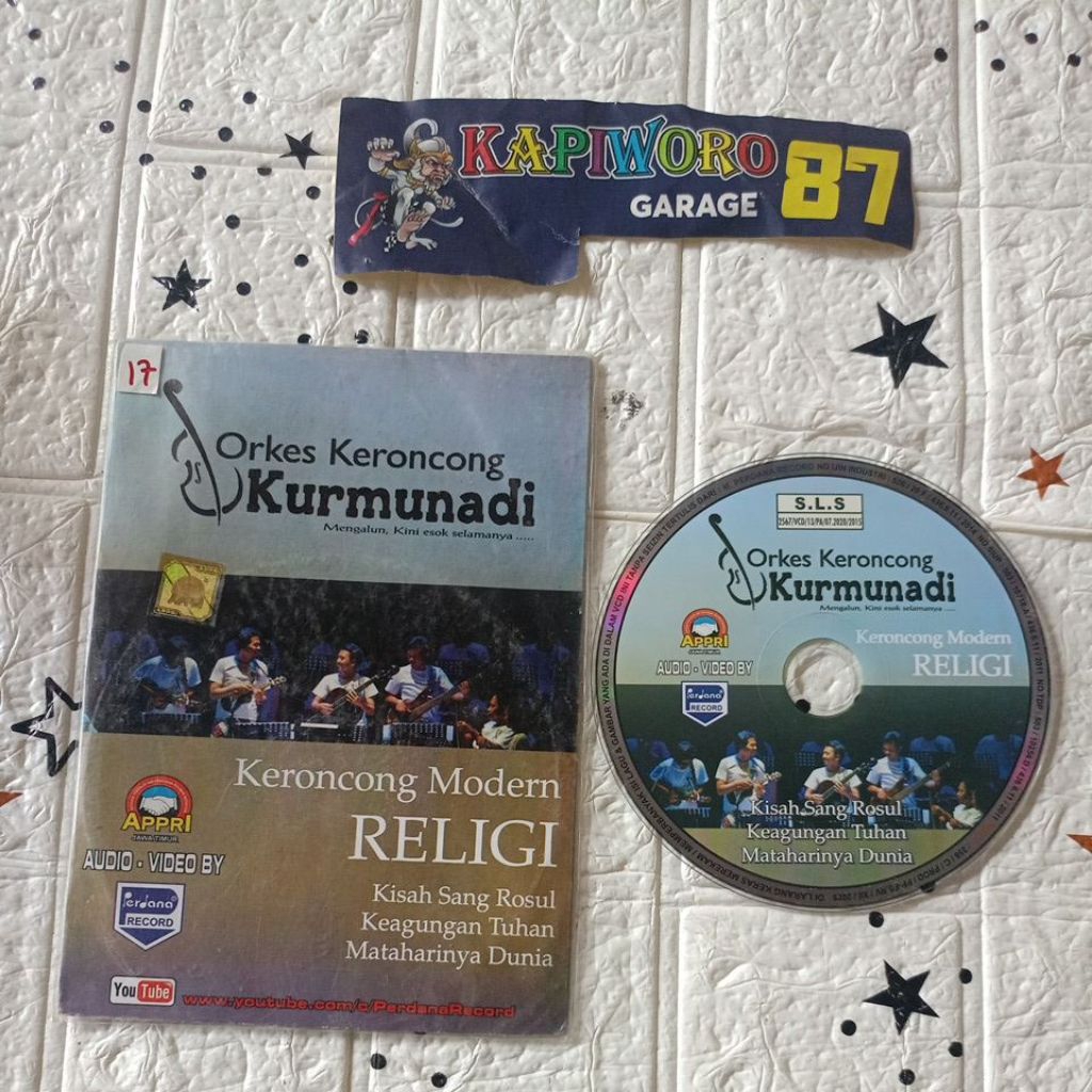 VCD,,,ORKES KERONCONG KURMUNADI KERONCONG MODERN RELIGI
