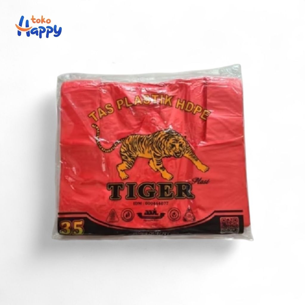 KANTONG PLASTIK HD TIGER 35 / 40 MERAH