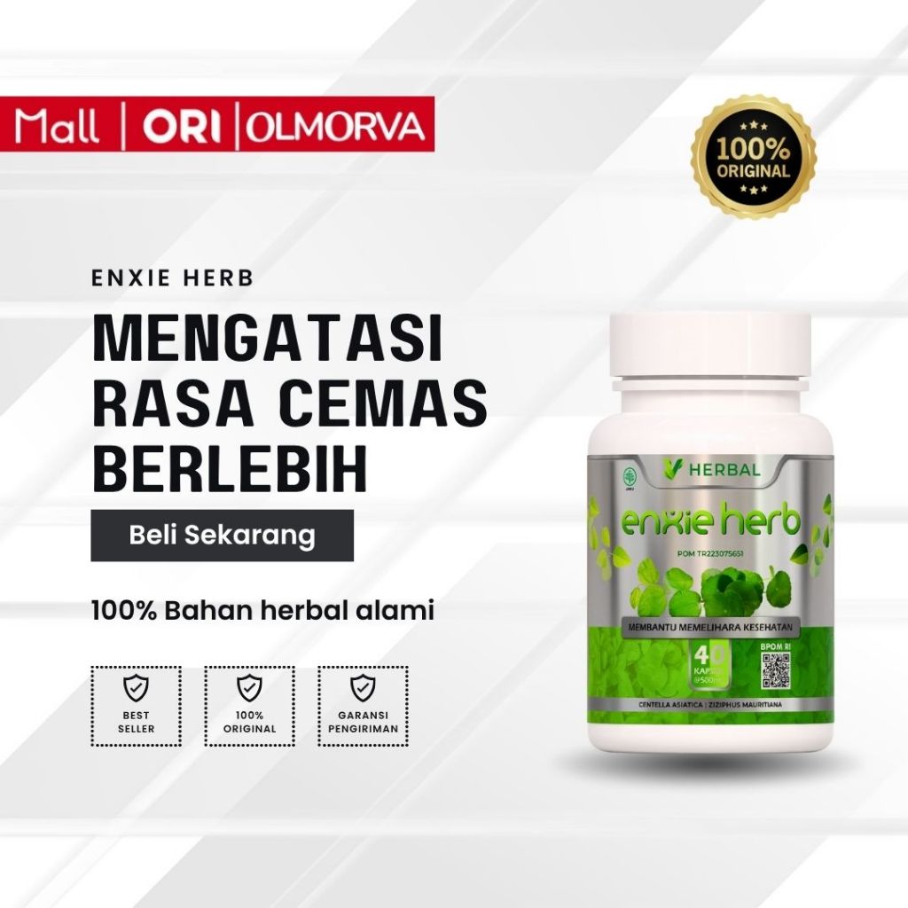 ENXIEHERB Obat Antidepresan Anti Depresi Anxiety Kecemasan Gerd Anxiety Insomnia Skizofrenia Bipolar