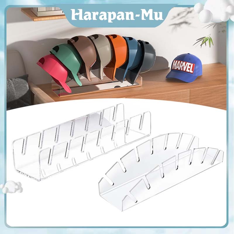 Rak Topi Akrilik/Rak Penyimpanan Topi/Rak Display Topi/Cap Organizer