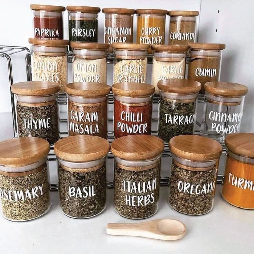 Cutting Stiker Bumbu Dapur Label Tople Botol Jar Kue