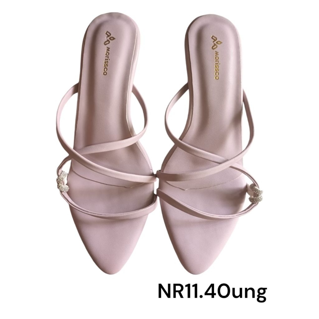 Sandal Heels Wanita Tali Silang Elegan | Sandal Hak Pendek Nyaman Dipakai | Sandal Heels Cantik Keki