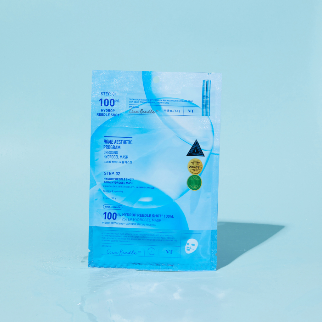 [GWP] VT Cosmetics Hydrop CicaRS 100hL 2Step Hydrogel Mask (biru)