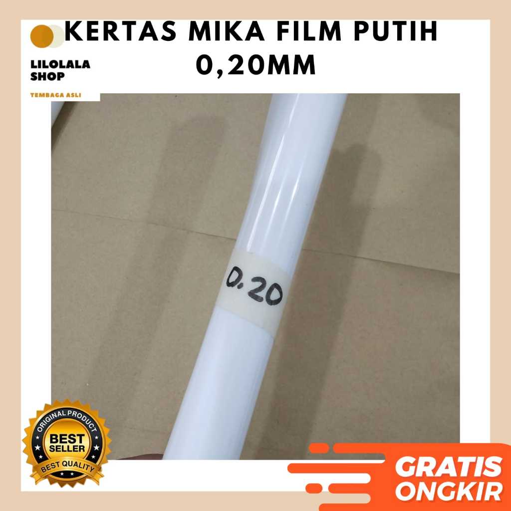 Mika Film Putih 0.20 0,20 mm Kertas 40x100 cm Pelapis Gulung Motor Listrik