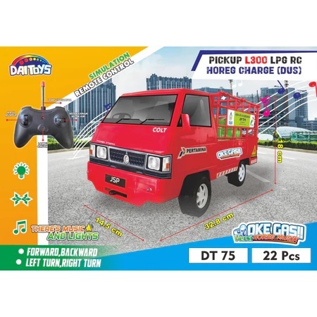MAINAN ANAK PROMO Mainan Mobil RC PICK UP L300 LPG GAS ELPIJI Musik TELOLET & OK GAS Mainan Mobil AN