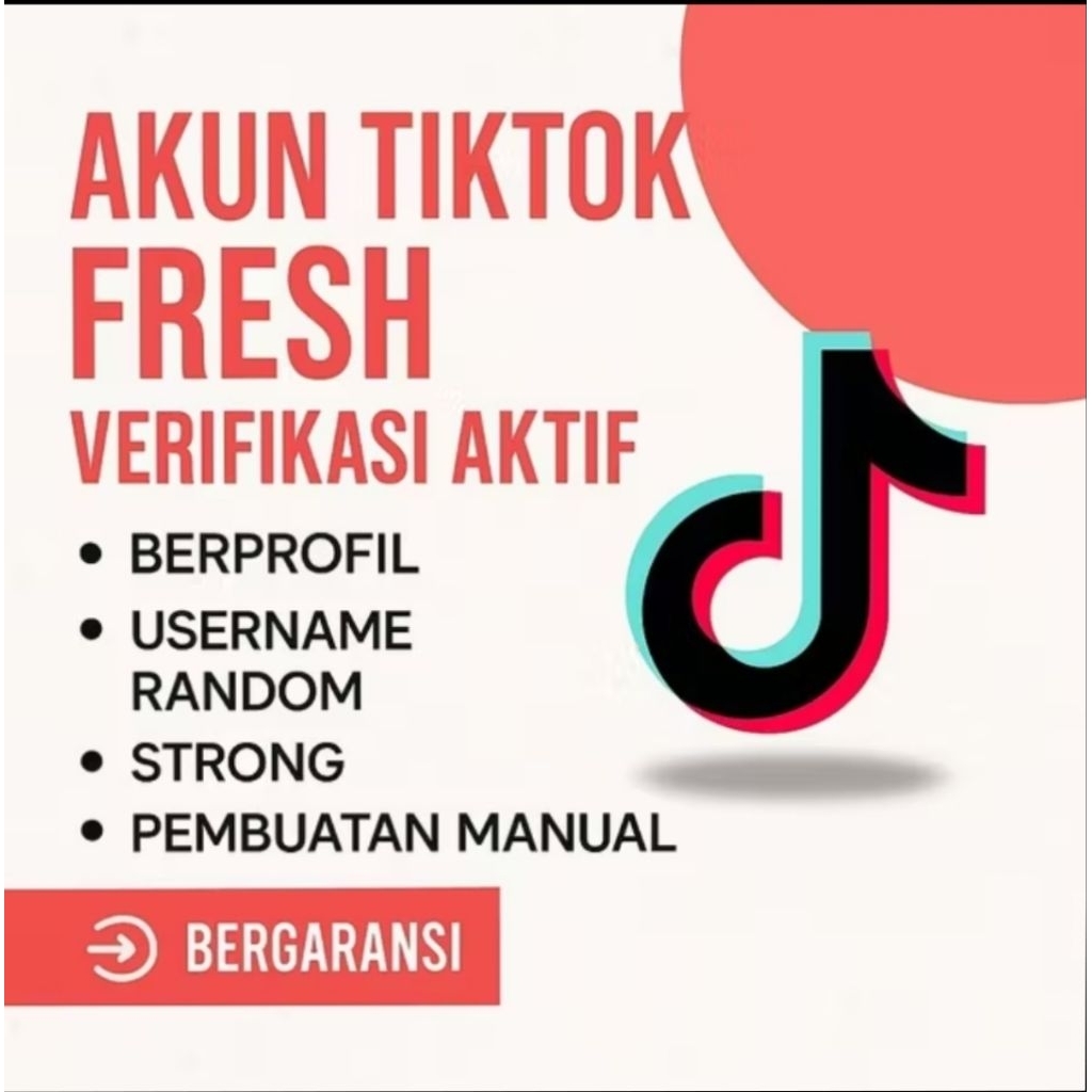 AKUN TIKTOK FRESH  MURAH BERGARANSI