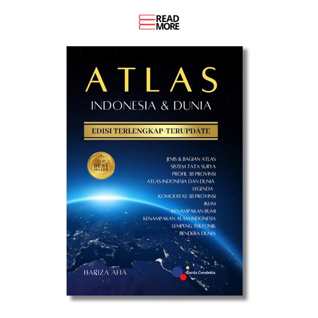 Garda Cendekia - Buku Atlas Indonesia & Dunia Edisi Terlengkap Terupdate - Original