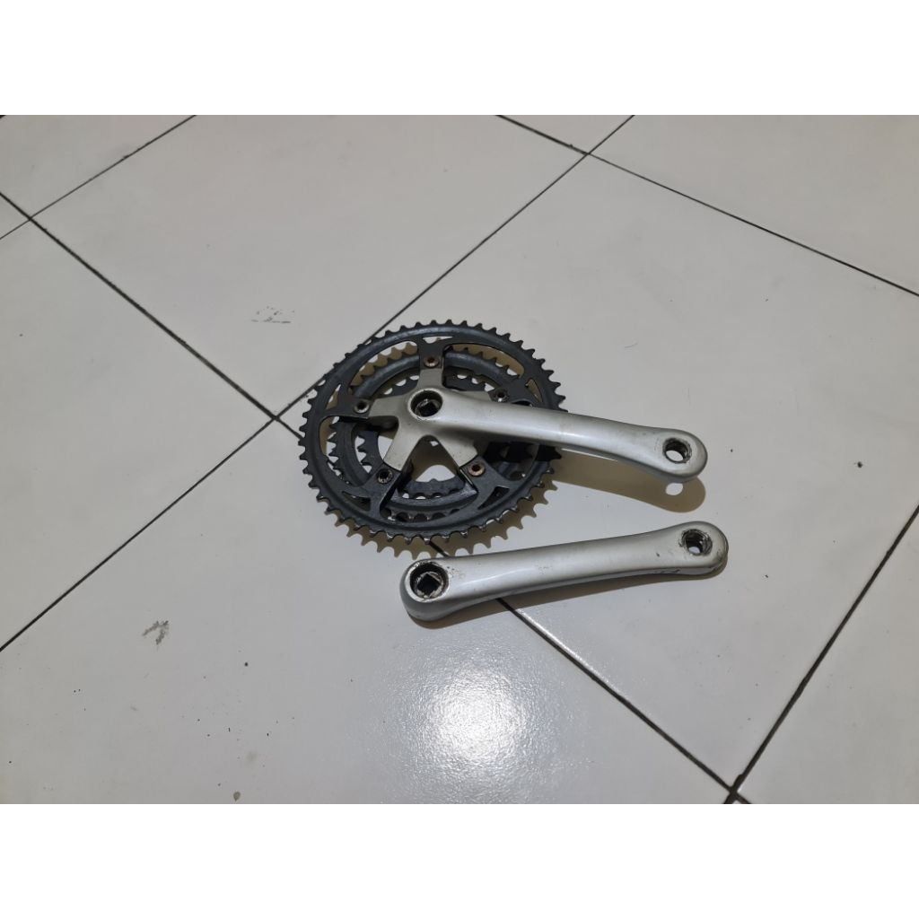 Crank Vintage MTB SACHS Alloy Arm Triple gigi 28 38 48t