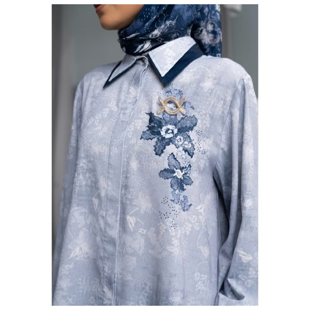 Wearing klamby bundling adya shirt dan scarf prelov