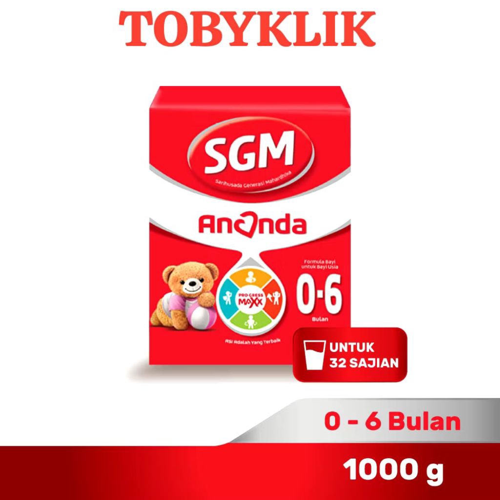 SGM ANANDA 0-6 Bulan Susu Formula 1000gram