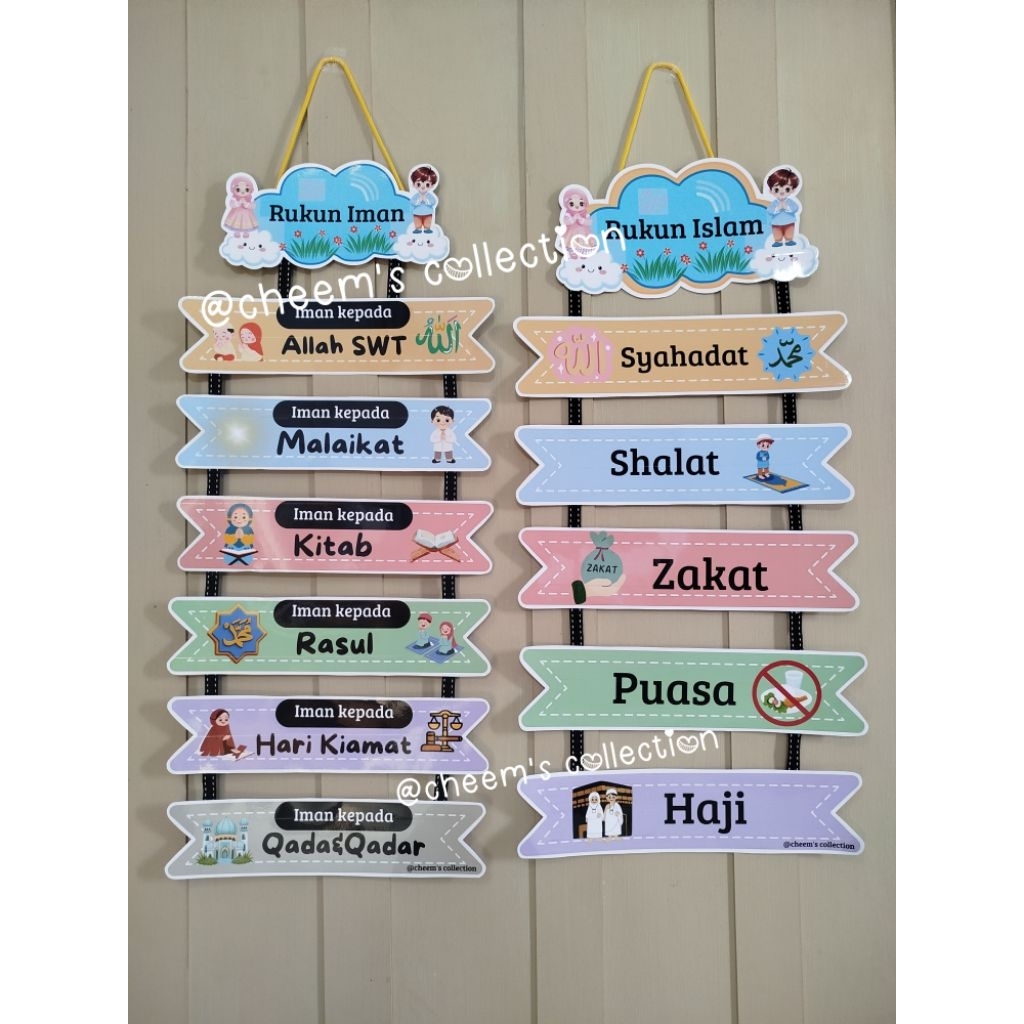 Rukun Iman/Rukun Islam/Gantungan Rukun Iman&Rukun Islam