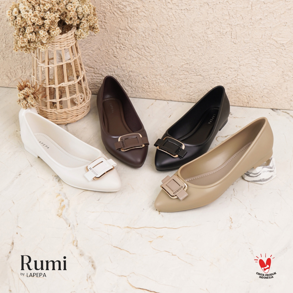 LAPEPA_SANDAL - RUMI Sepatu Sandal Wanita Sendal Flatshoes Jelly Cewek