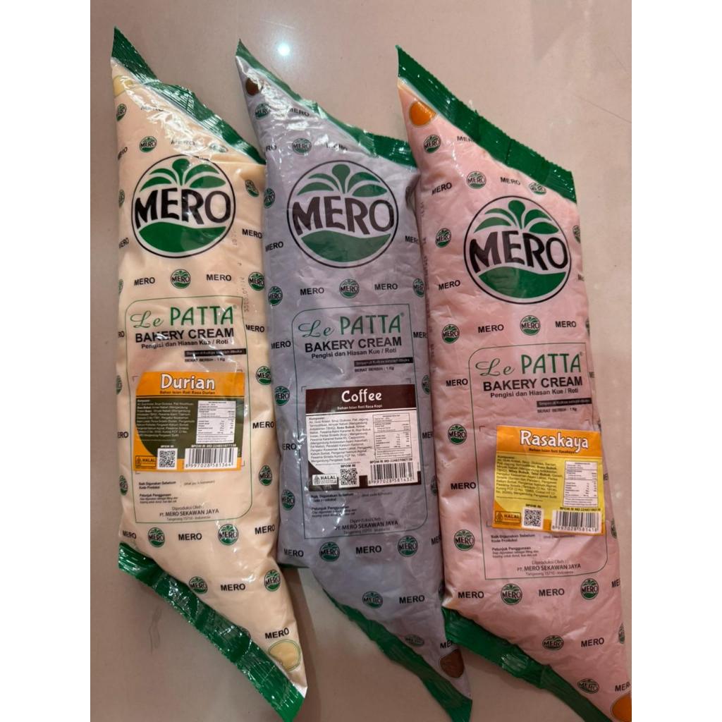 mero le patta bakery cream aneka rasa/filling roti berbagai rasa le patta kemasan 1kg