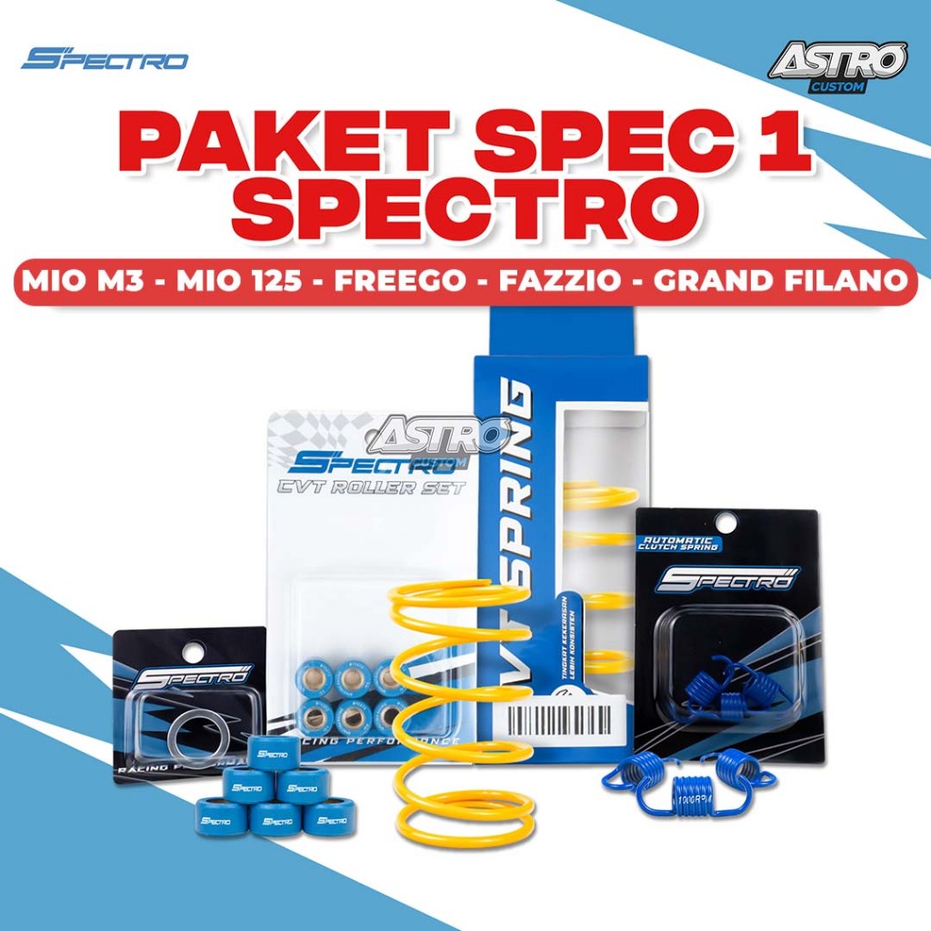 Spectro Paket Upgrade CVT Spec 1 Mio M3 Z S Gear Fino Soul GT 125 Fazzio Filano Per Roller Ring