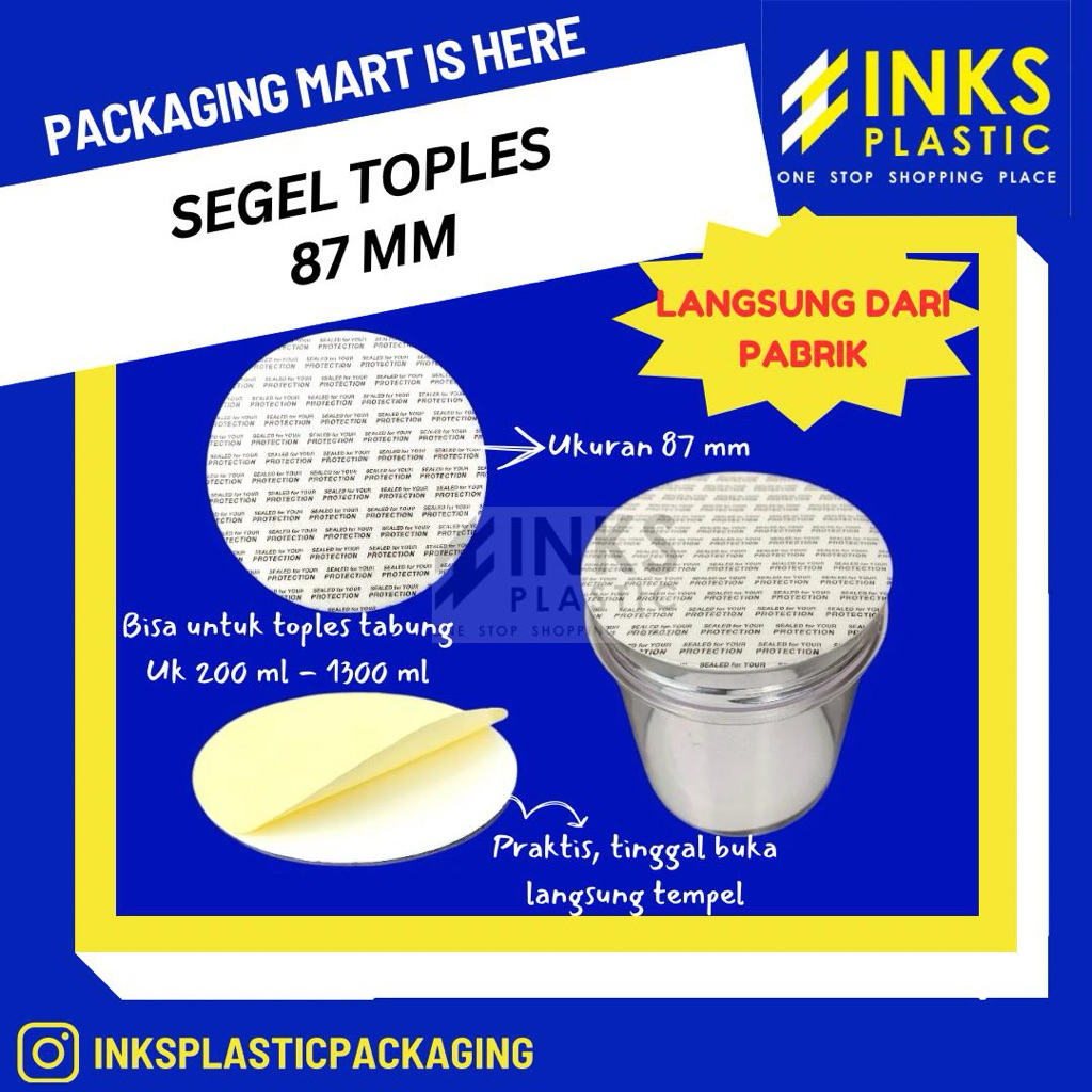 SEAL FOAM 87 MM SEGEL TOPLES JAR TABUNG