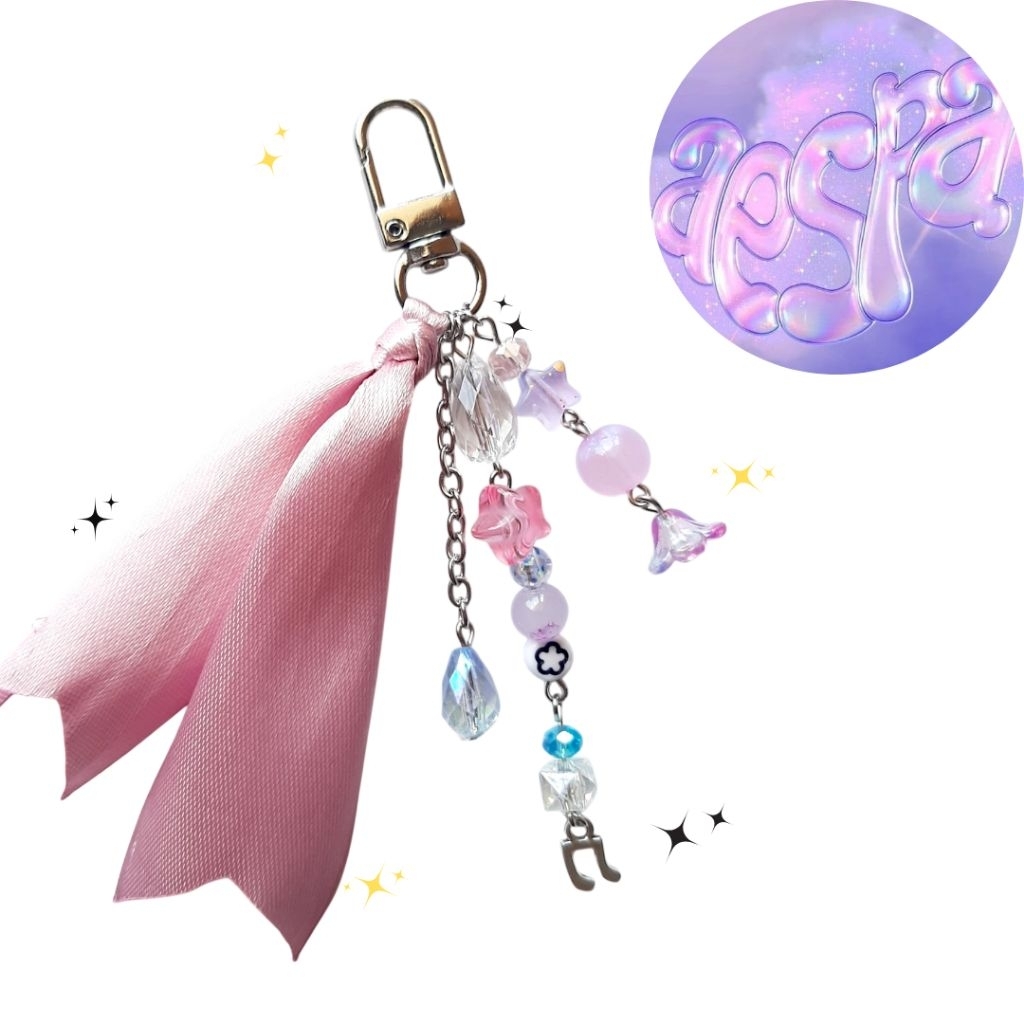 Aespa Keychain bagcharm manik-manik gantungan kunci kpop lucu