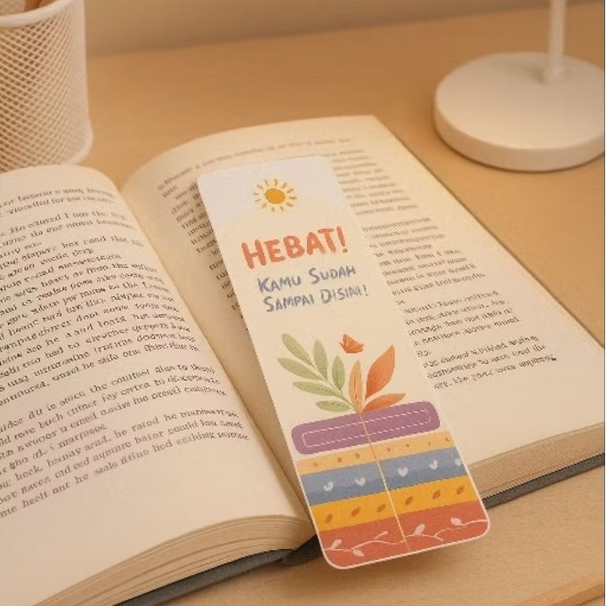Pembatas buku, pembatas buku custom