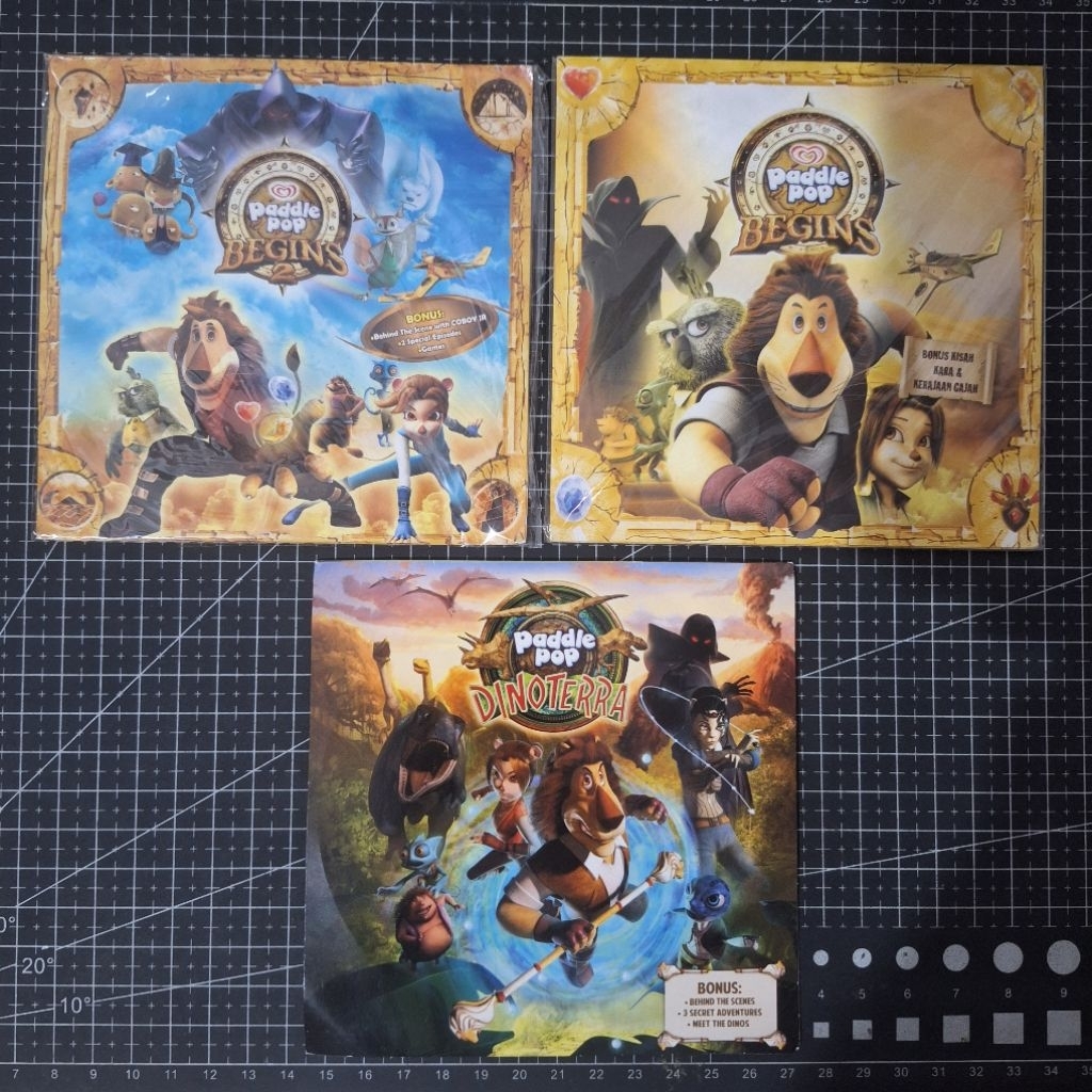 Paddle Pop CD DVD Begins Dinoterra Koleksi Ice Cream Walls