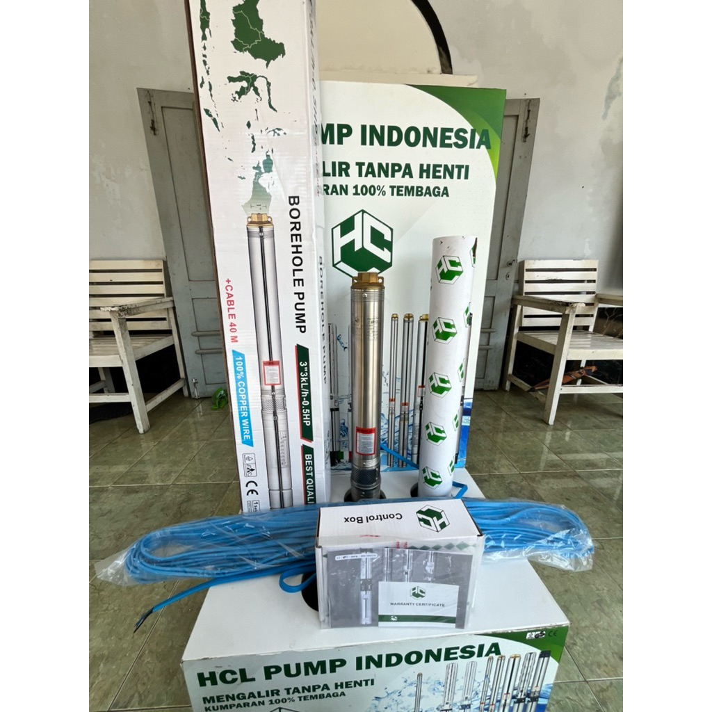 POMPA HCL PUMP 0,5HP (3”3kL+kbl 40m)