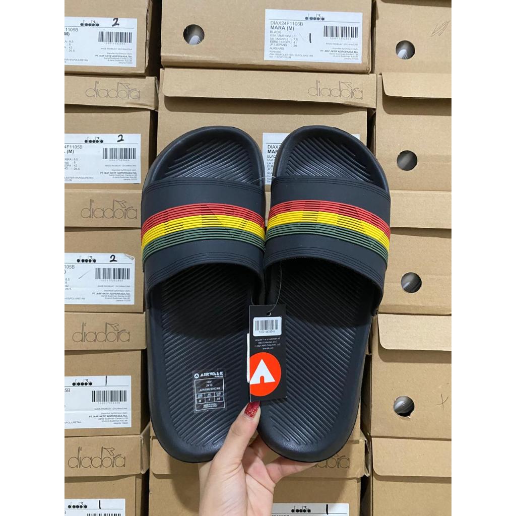 Airwalk Tuc Black/Black [TANPA BOX] Sendal Pria Original