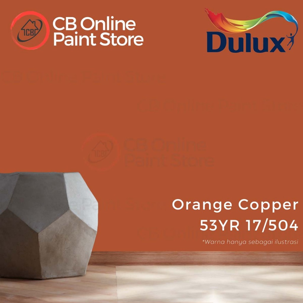 CAT TEMBOK DULUX - ORANGE COPPER 53YR17/504 - GALON