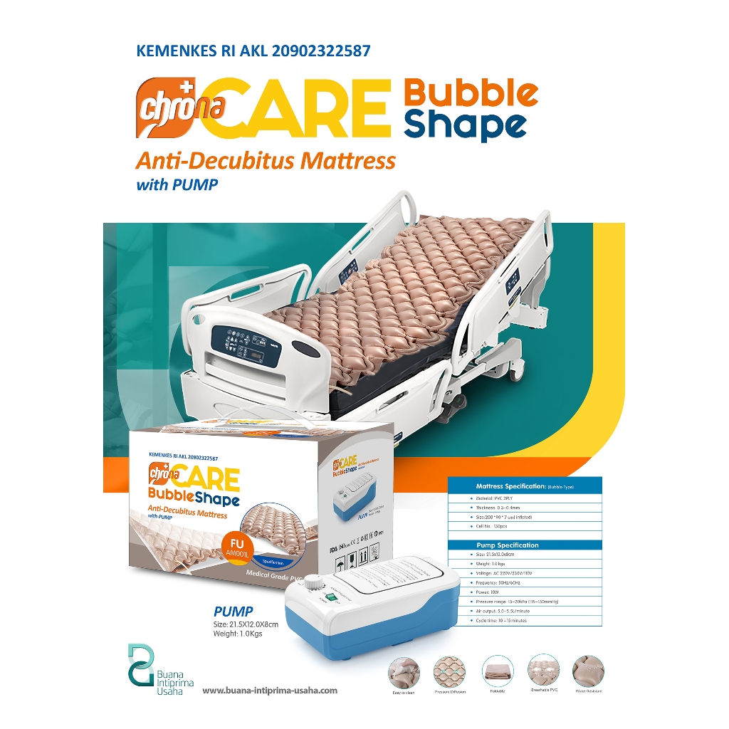 Decubitus Bed CHRONACARE / Kasur Angin Dekubitus / Matras Anti Decubitus / Kasur Decubitus