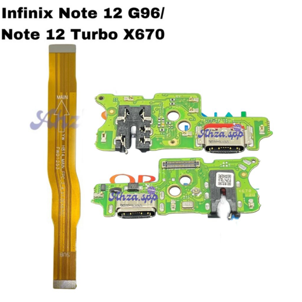 Flexible Board / Papan Cas / Conector Cas Infinix Note 12 G96 / Note 12 Turbo X670