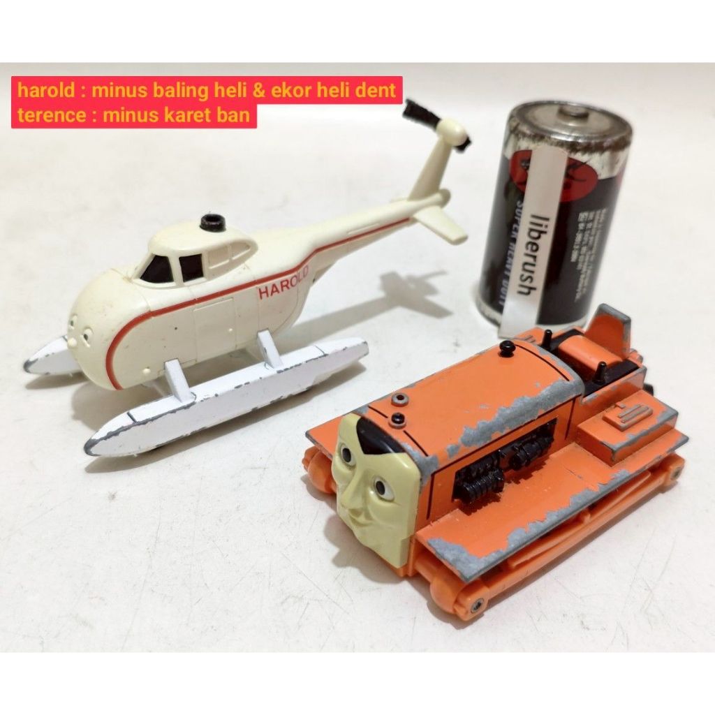 Set minus Rare vintage bandai diecast Thomas & friends terence harold helicopter plarail shinkansen 