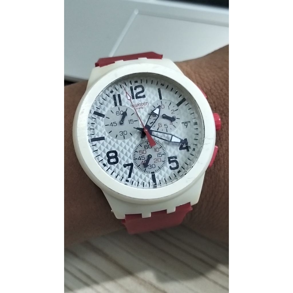 Original Jam Second Preloved Swatch Chrono Full Ori