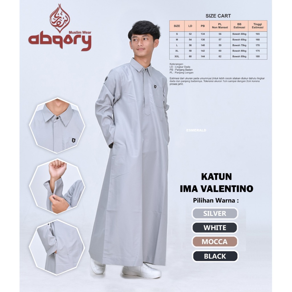 jubah gamis pria slim fit model zipper/sletingj
