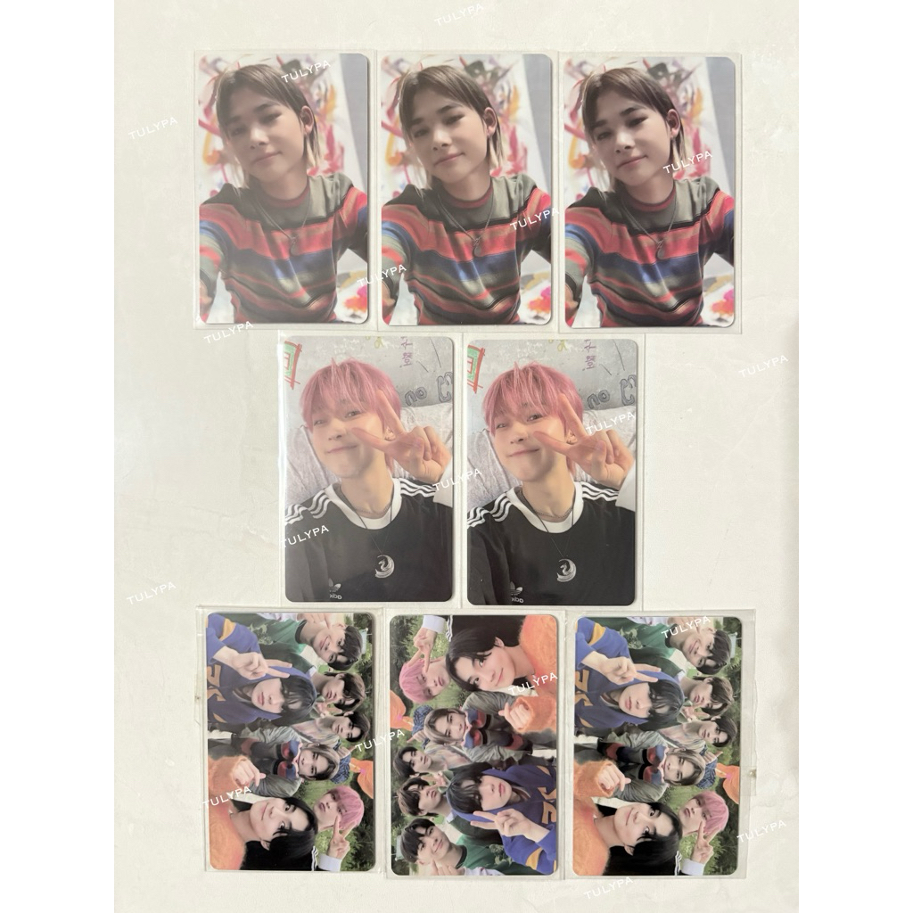 sunoo ni-ki riki niki enhypen pc photocard LD Lucky Draw dimension dilemma DD make up pouch wanita