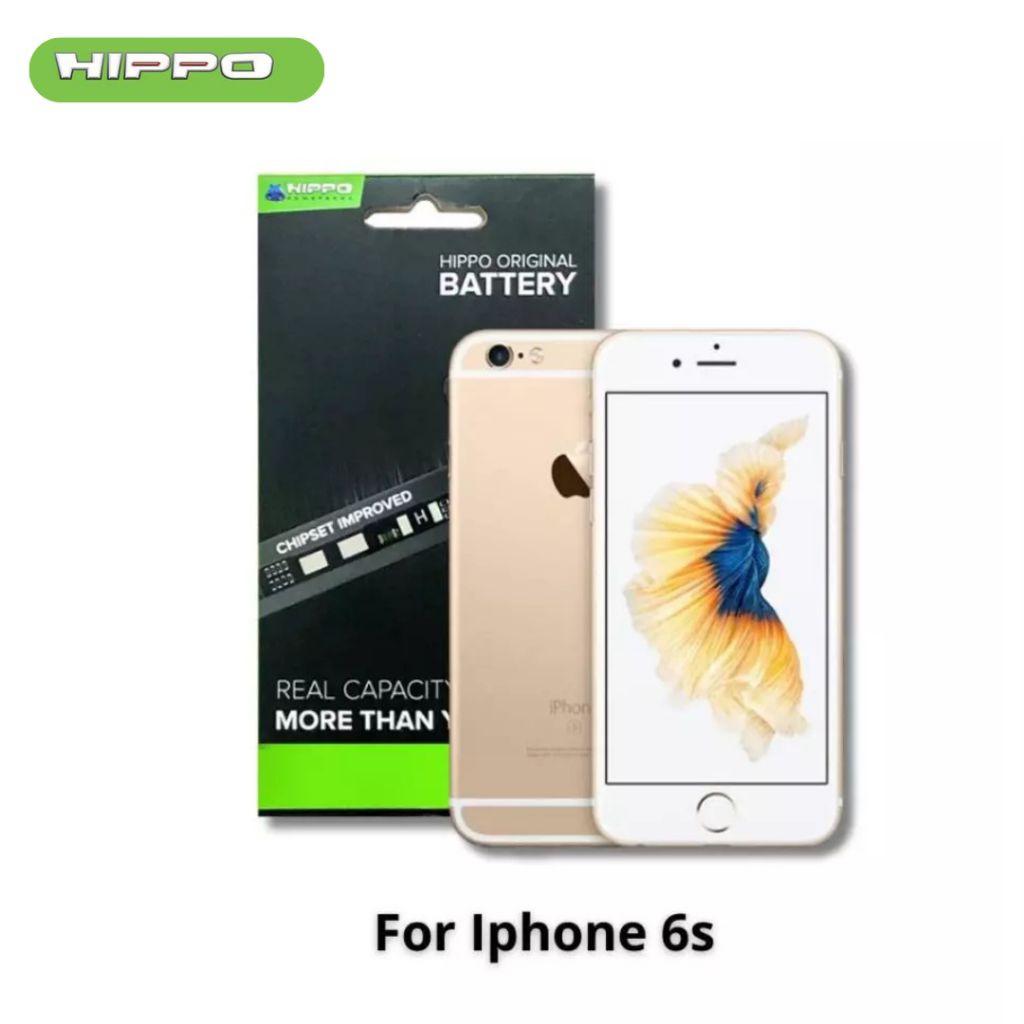 Hippo Baterai Baterry 100% ORI Baterai iPhone 6S 1810Mah Original Batere Premium Batu Batre Batrai H