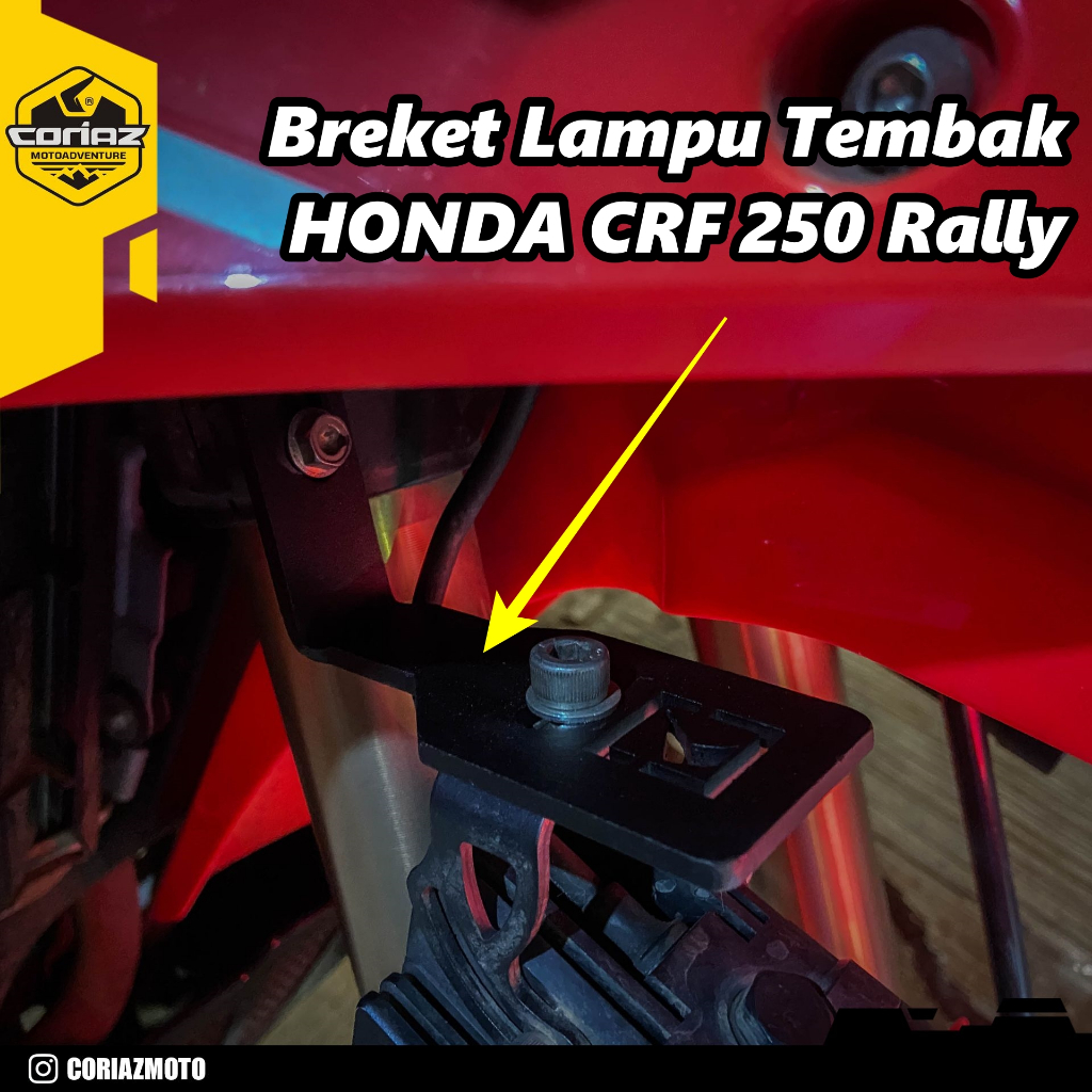 Bracket Lampu Honda CRF 250 Rally / L Breket Lampu Tembak Fog Lamp CRF250