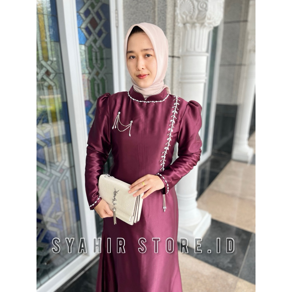 Yazlyn Dress Kondangan Slim fit Dress Payet Termurahhh