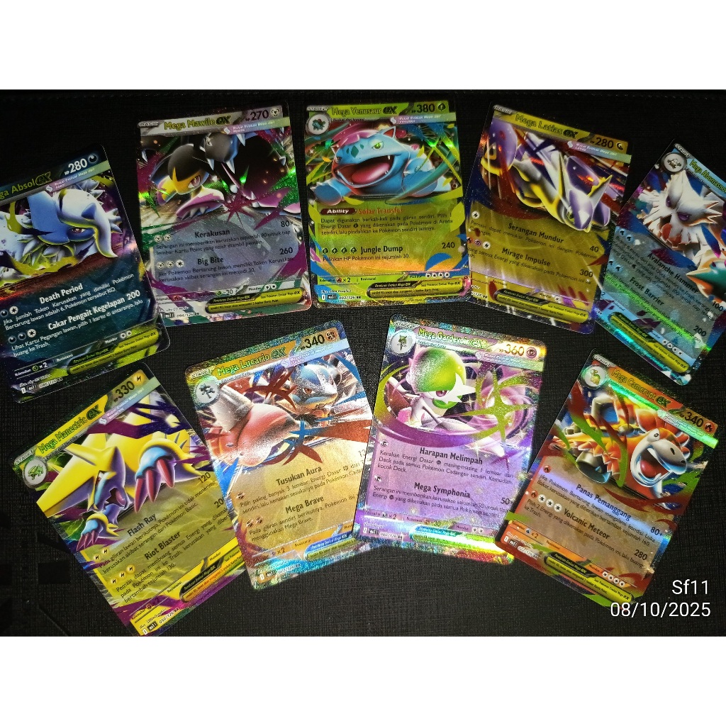 ORI Kartu Pokemon EX Evolusi Mega Booster Pack Mega Absol EX Mega Mawile EX Mega Venusaur EX Mega La