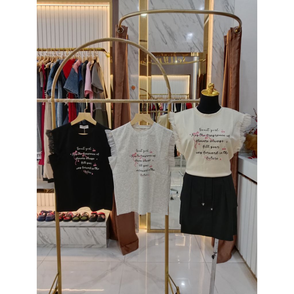 Atasan LAMOON SEOUL renda tile Import BKK