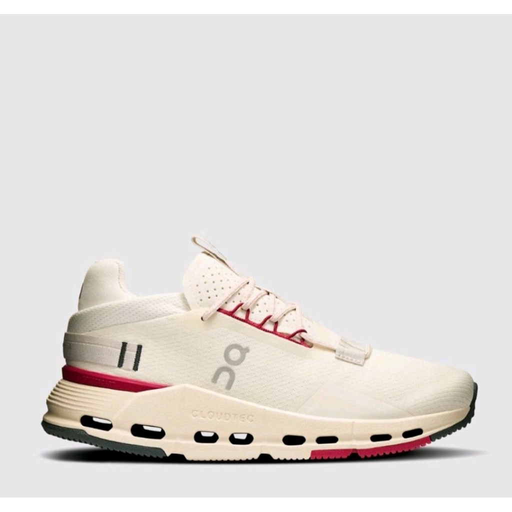 ON RUNNING WOMEN'S SHOES - ON RUNNING CLOUDNOVA 2 - IVORY/GRENADINE