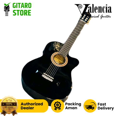 Gitar Klasik Elektrik Valencia VC104CE Gitar Valencia VC 104 CE Guitar Nilon